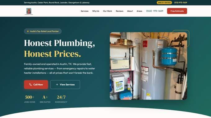 Affordable Plumbing website